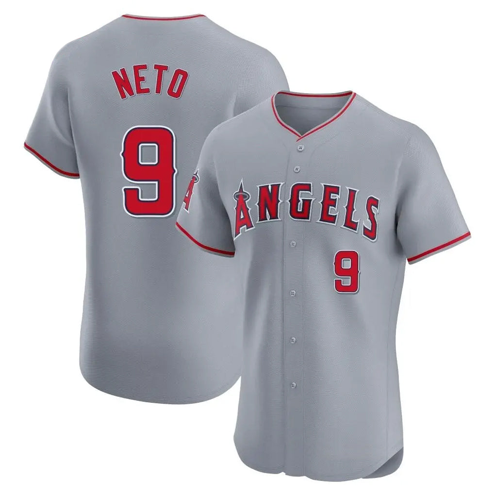 My Store LA.Angels #9 Zach Neto Player Gray Home Limited Elite Stitched Jerseys
