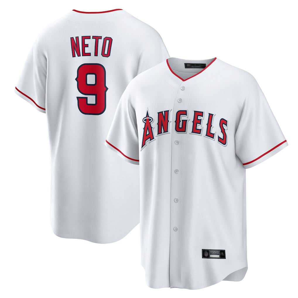 My Store LA.Angels #9 Zach Neto Player White Home Game Stitched Jerseys