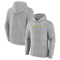 My Store LA.Chargers Gray LOGO Pullover Hoodies Home Game Blank Player Stitched Jerseys