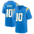 My Store LA.Chargers #10 Justin Herbert Player Blue Home Game Stitched Jerseys