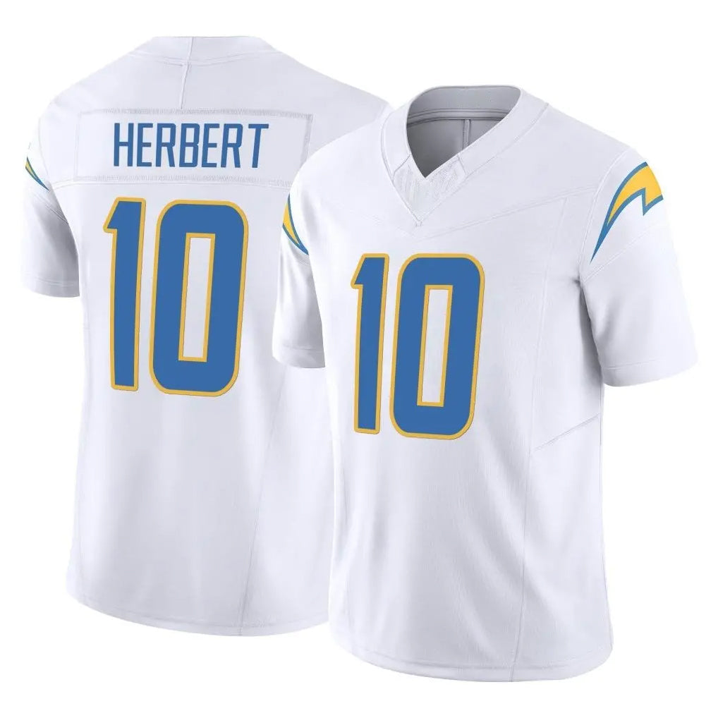 My Store LA.Chargers #10 Justin Herbert Player White Limited Vapor F.U.S.E. Home Game Stitched Jerseys