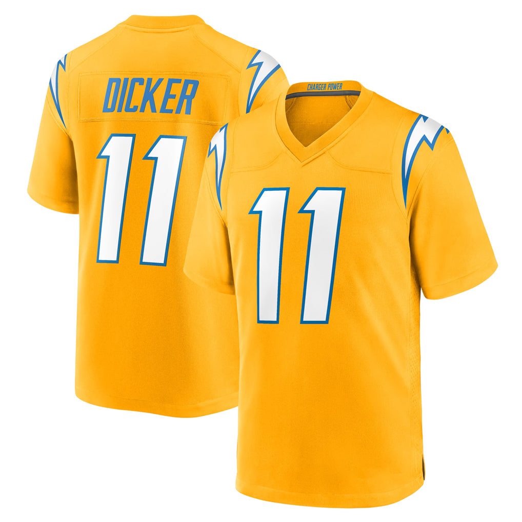My Store LA.Chargers #11 Cameron Dicker Player Gold Home Game Stitched Jerseys