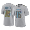 My Store LA.Chargers #16 J.K. Scott Player Gray Atmosphere Fashion Home Game Stitched Jerseys