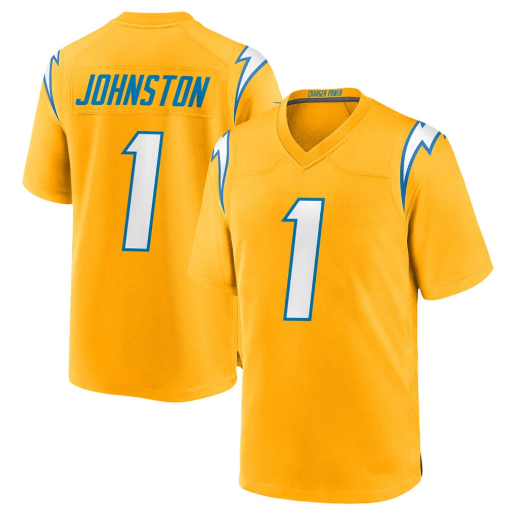 My Store LA.Chargers #1 Quentin Johnston Player Gold Limited Vapor F.U.S.E. Home Game Stitched Jerseys