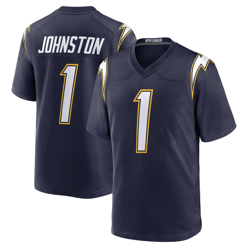 My Store  LA.Chargers #1 Quentin Johnston Player Navy Alternate Home Game Stitched Jerseys