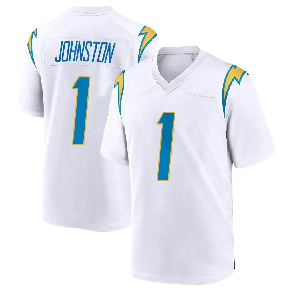 My Store  LA.Chargers #1 Quentin Johnston Player White Home Game Stitched Jerseys