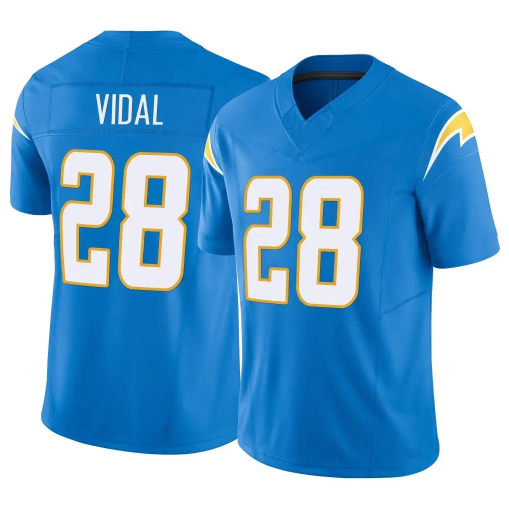 My Store LA.Chargers #28 Kimani Vidal Player Blue Limited Vapor F.U.S.E. Home Game Stitched Jerseys