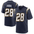 My Store LA.Chargers #28 Kimani Vidal Player Navy Alternate Home Game Stitched Jerseys