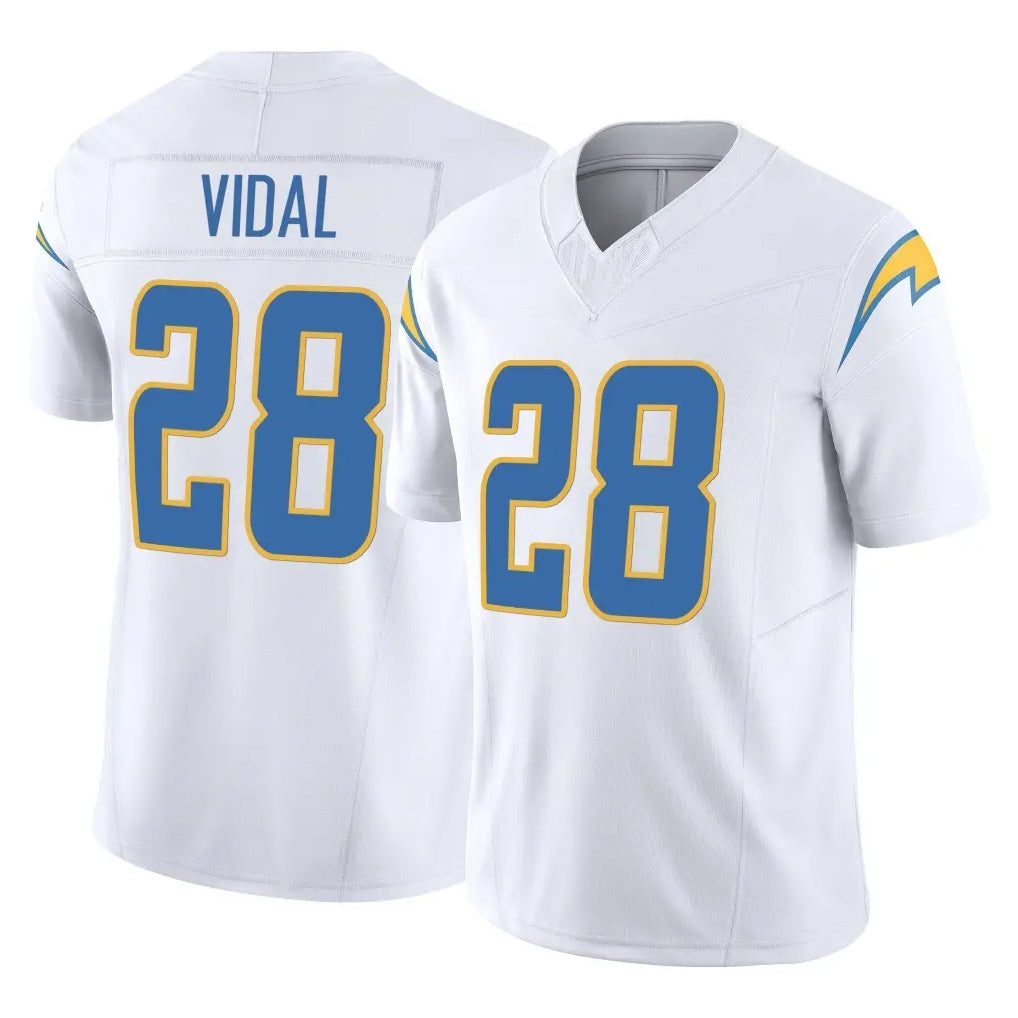 My Store LA.Chargers #28 Kimani Vidal Player White Limited Vapor F.U.S.E. Home Game Stitched Jerseys