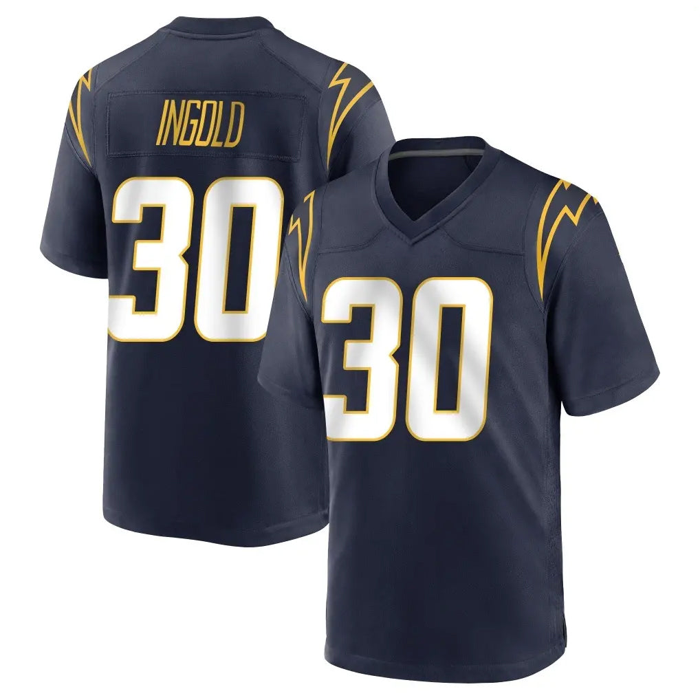 My Store LA.Chargers #30 Alec Ingold Player Navy Home Game Stitched Jerseys