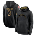 My Store LA.Chargers #3 Derwin James Jr. Player Black Salute to Service Hoodies Limited Game Stitched Jerseys
