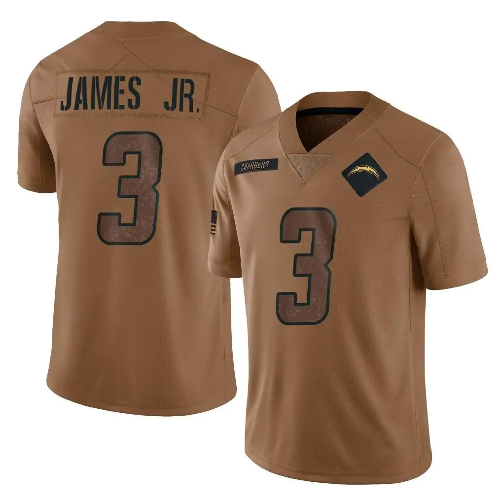My Store LA.Chargers #3 Derwin James Jr. Player Brown Salute To Service Limited Stitched Jerseys