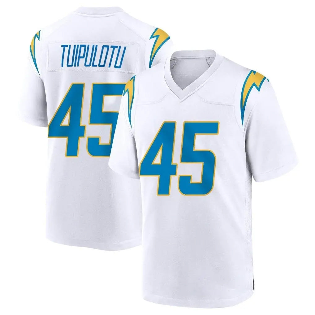My Store LA.Chargers #45 Tuli Tuipulotu Player White Home Game Stitched Jerseys