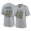 My Store LA.Chargers #48 Bud Dupree Player Gray Atmosphere Fashion Home Game Stitched Jerseys