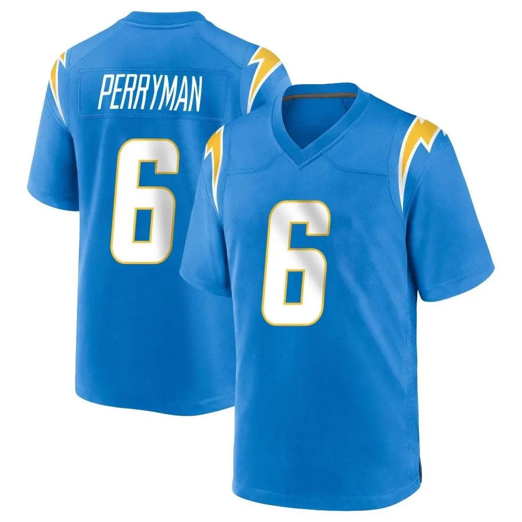 My Store LA.Chargers #6 Denzel Perryman Player Blue Home Game Stitched Jerseys