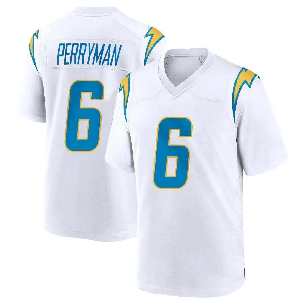 My Store LA.Chargers #6 Denzel Perryman Player White Home Game Stitched Jerseys