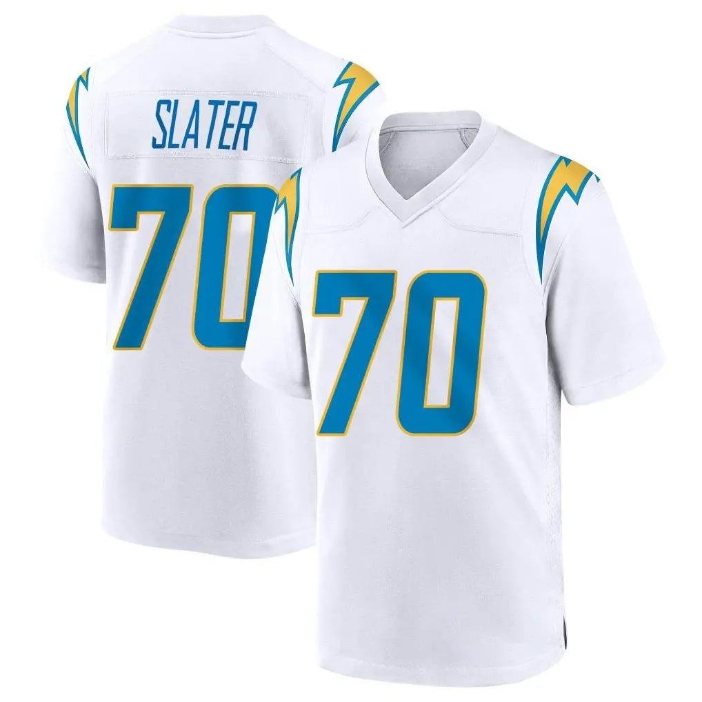 My Store LA.Chargers #70 Rashawn Slater Player White Home Game Stitched Jerseys