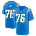 My Store LA.Chargers #76 Joe Alt Player Blue Home Game Stitched Jerseys