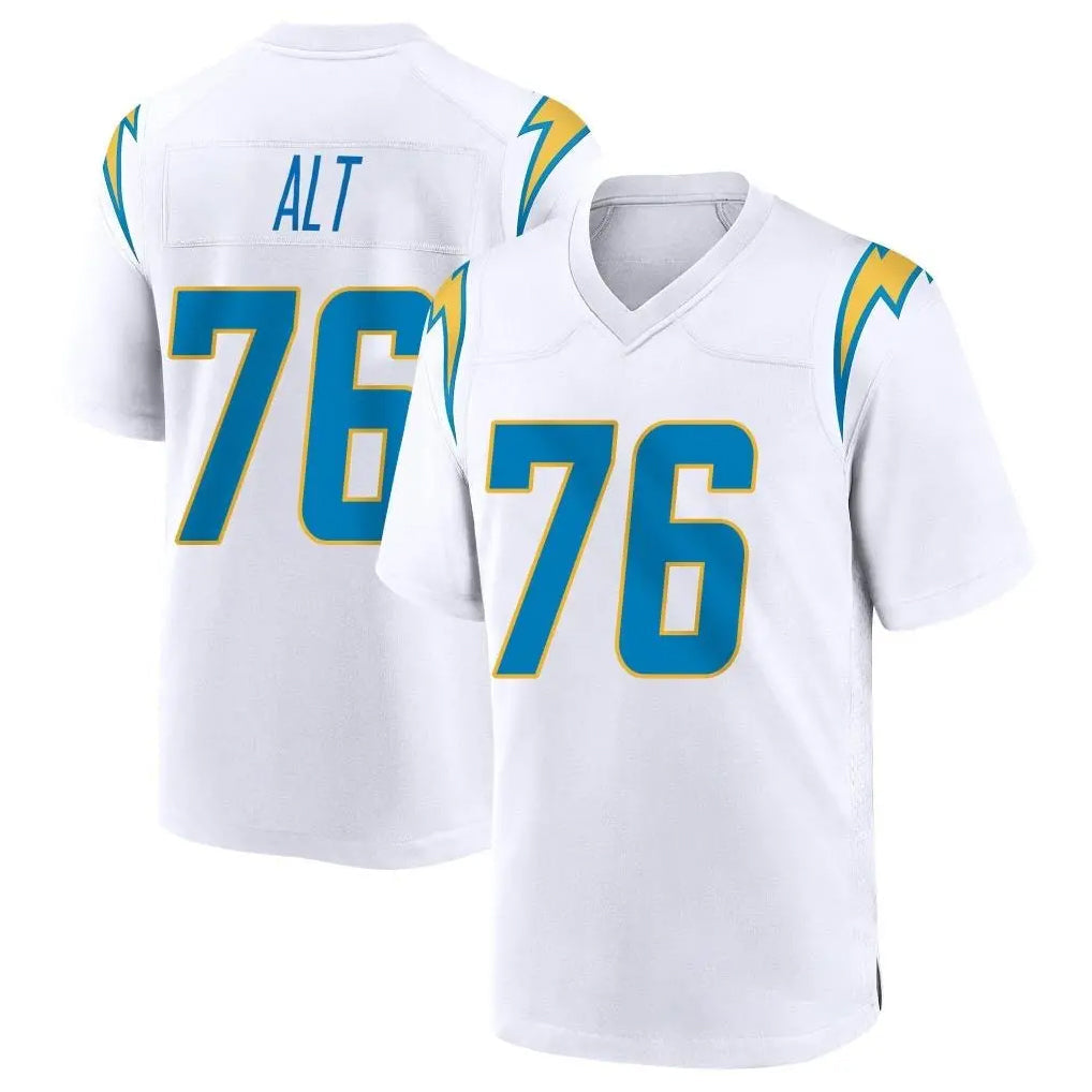 My Store LA.Chargers #76 Joe Alt Player White Home Game Stitched Jerseys