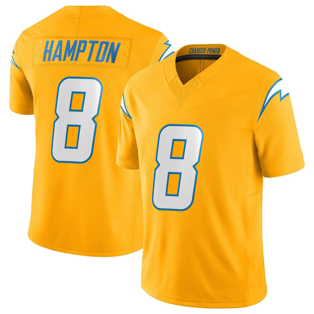 My Store LA.Chargers #8 Omarion Hampton Player Gold Limited Vapor F.U.S.E. Home Game Stitched Jerseys