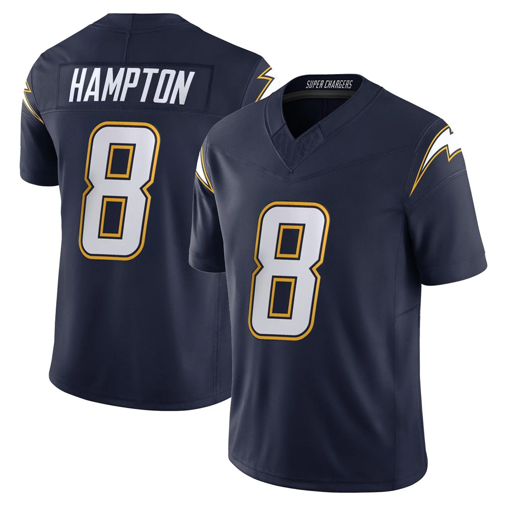My Store LA.Chargers #8 Omarion Hampton Player Navy Vapor F.U.S.E. Limited Home Game Stitched Jerseys