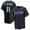 My Store LA.Dodgers #11 Roki Sasaki Player Black Carbon Limited Home Stitched Jerseys