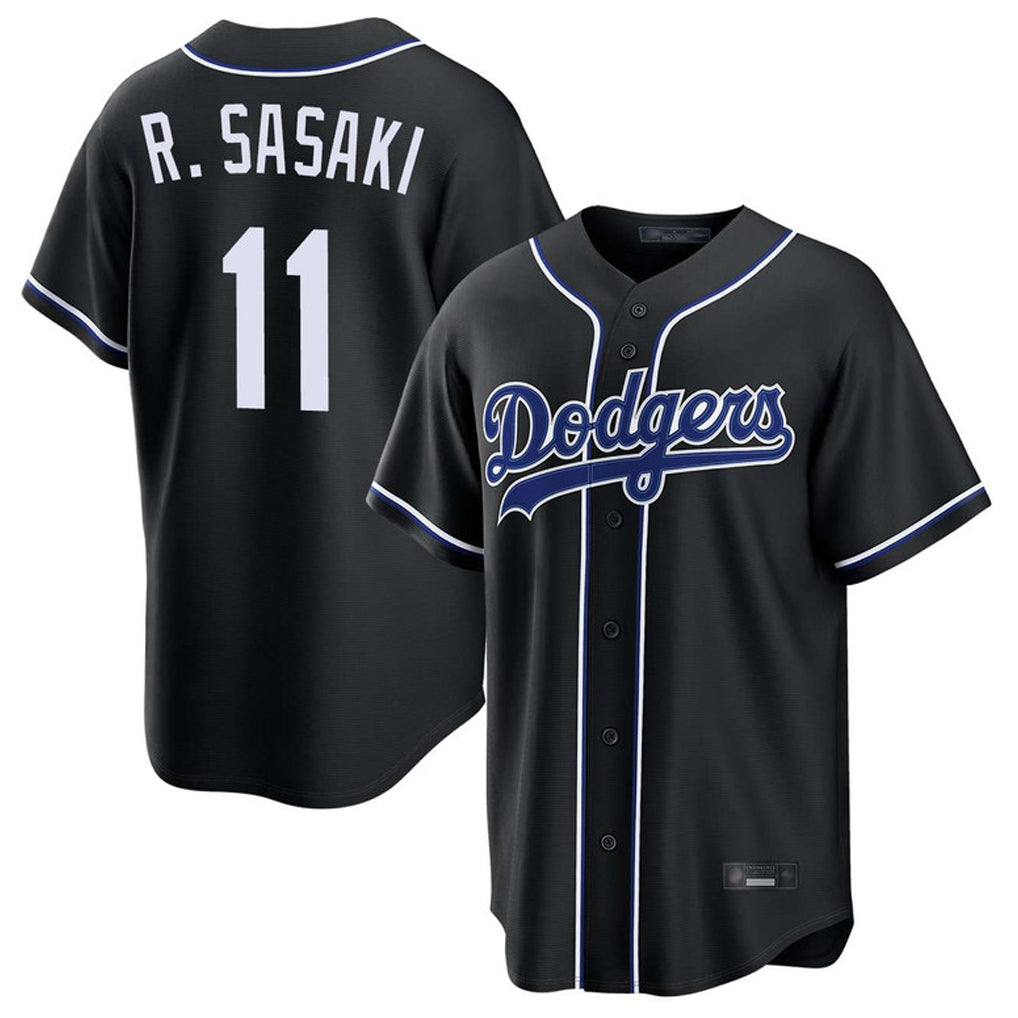 My Store LA.Dodgers #11 Roki Sasaki Player Black Carbon Limited Home Stitched Jerseys