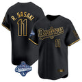 My Store LA.Dodgers #11 Roki Sasaki Player Black Gold World Series Meet Limited Home Stitched Jerseys