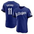 My Store LA.Dodgers #11 Roki Sasaki Player Royal City Connect Elite Home Stitched Jerseys