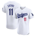 My Store LA.Dodgers #11 Roki Sasaki Player White Limited Elite Home Stitched Jerseys
