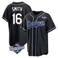My Store LA.Dodgers #16 Will Smith Player Black World Series Carbon Limited Home Stitched Jerseys