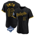 My Store LA.Dodgers #16 Will Smith Player Black World Series Meet Snake Skin City Limited Elite Home Stitched Jerseys