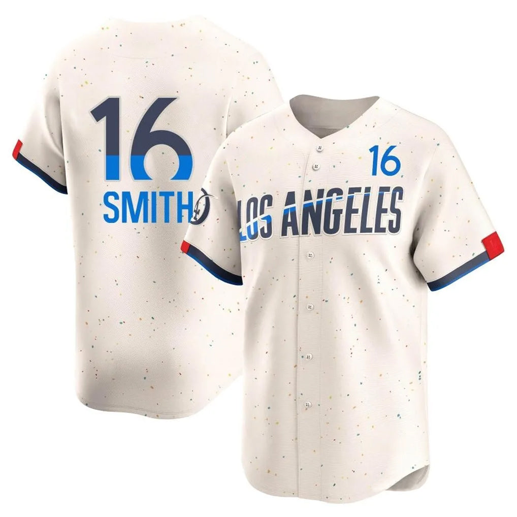 My Store LA.Dodgers #16 Will Smith Player Cream City Connect Limited Home Stitched Jerseys