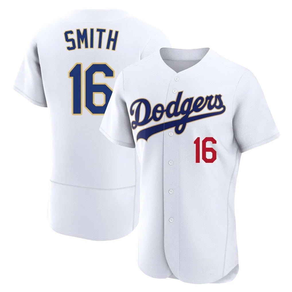 My Store LA.Dodgers #16 Will Smith Player Gold White 2026 Collection Stadium Limited Elite Stitched Jerseys
