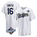 My Store LA.Dodgers #16 Will Smith Player Gold White World Series 2026 Collection Stadium Game Stitched Jerseys