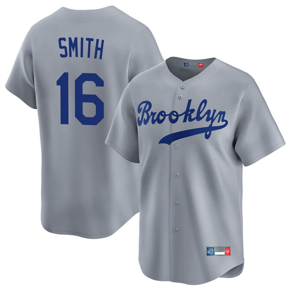 My Store LA.Dodgers #16 Will Smith Player Gray Game Limited Home Stitched Jerseys