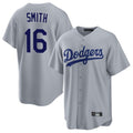 My Store LA.Dodgers #16 Will Smith Player Gray Game Stitched Jerseys