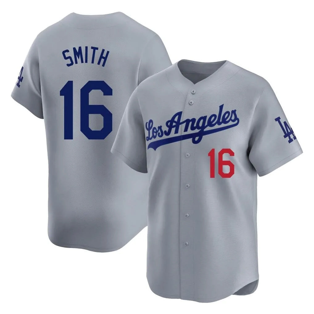 My Store LA.Dodgers #16 Will Smith Player Gray Limited Home Stitched Jerseys