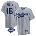 My Store LA.Dodgers #16 Will Smith Player Gray World Series Meet Game Stitched Jerseys