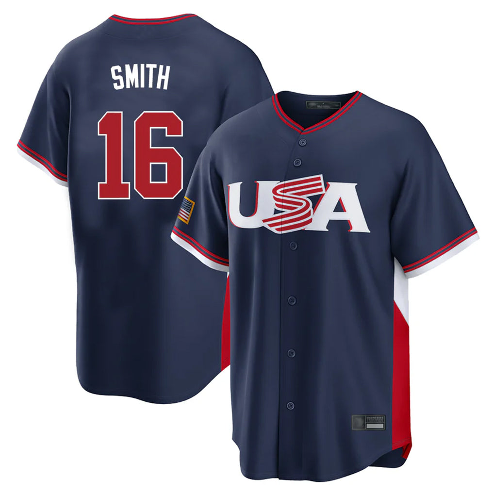 My Store LA.Dodgers #16 Will Smith Player Navy USA 2026 World Classic Limited Home Stitched Jerseys