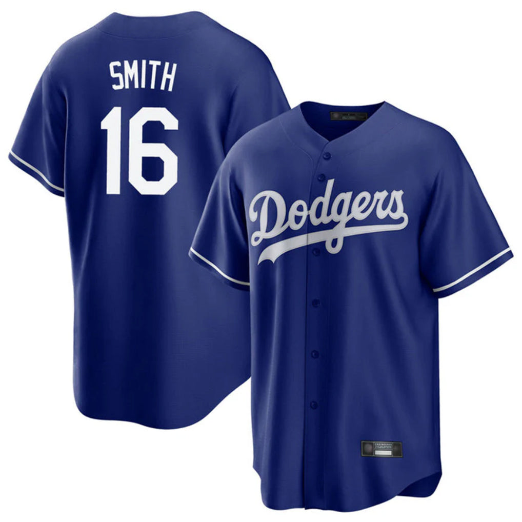 My Store LA.Dodgers #16 Will Smith Player Royal Game Stitched Jerseys