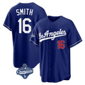 My Store LA.Dodgers #16 Will Smith Player Royal World Series Meet Game Home Stitched Jerseys
