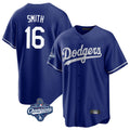 My Store LA.Dodgers #16 Will Smith Player Royal World Series Meet Game Stitched Jerseys