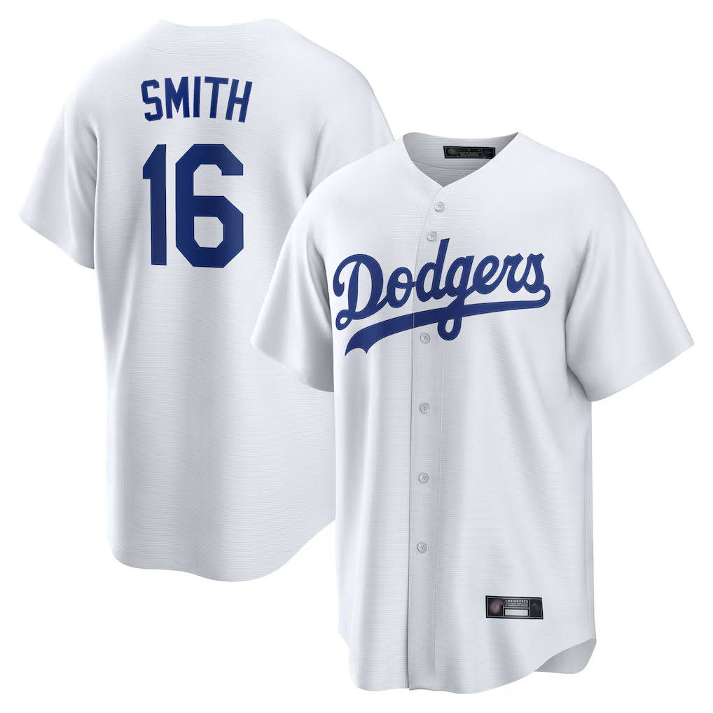 My Store LA.Dodgers #16 Will Smith Player White Game Home Stitched Jerseys
