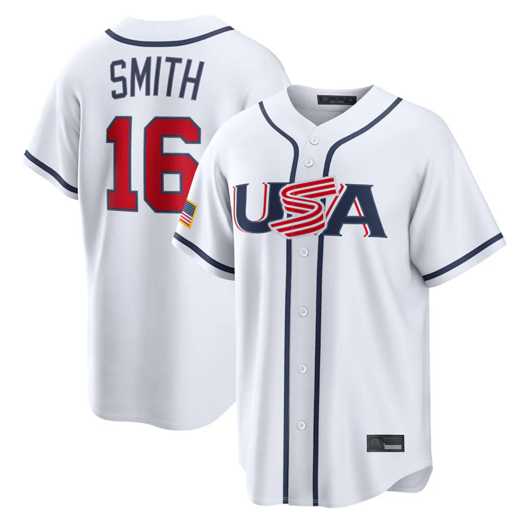My Store LA.Dodgers #16 Will Smith Player White USA 2026 World Classic Limited Home Stitched Jerseys