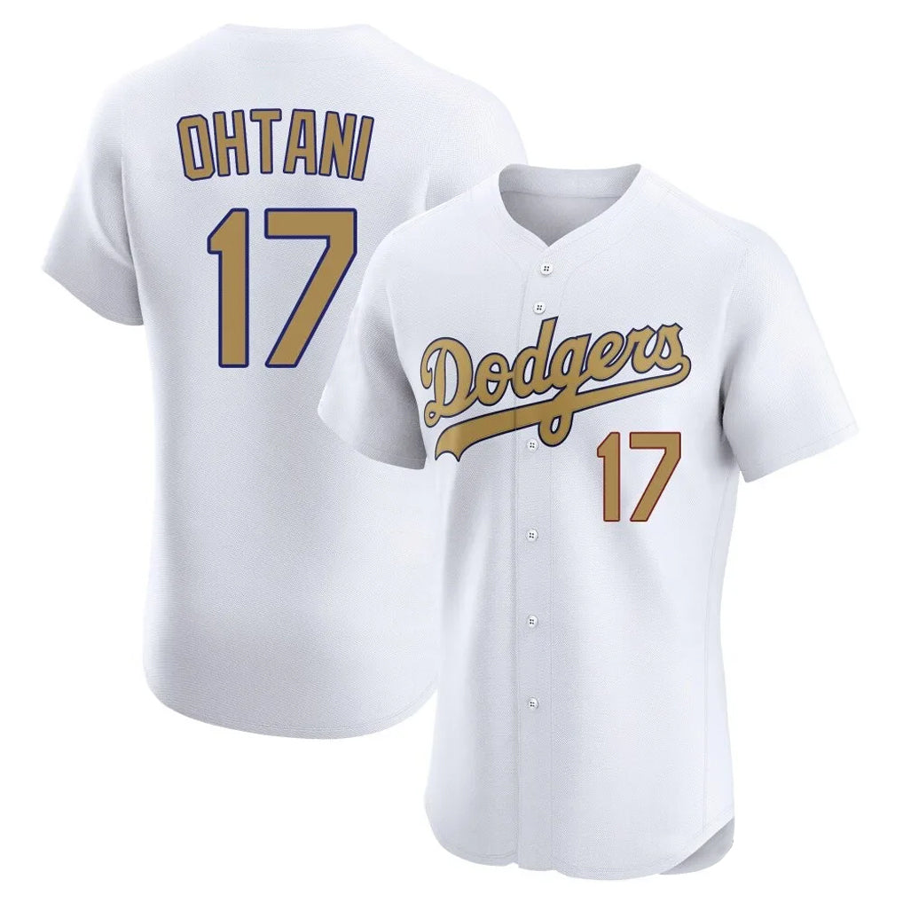 My Store LA.Dodgers #17 Shohei Ohtani Player Gold Limited Elite Home Stitched Jerseys