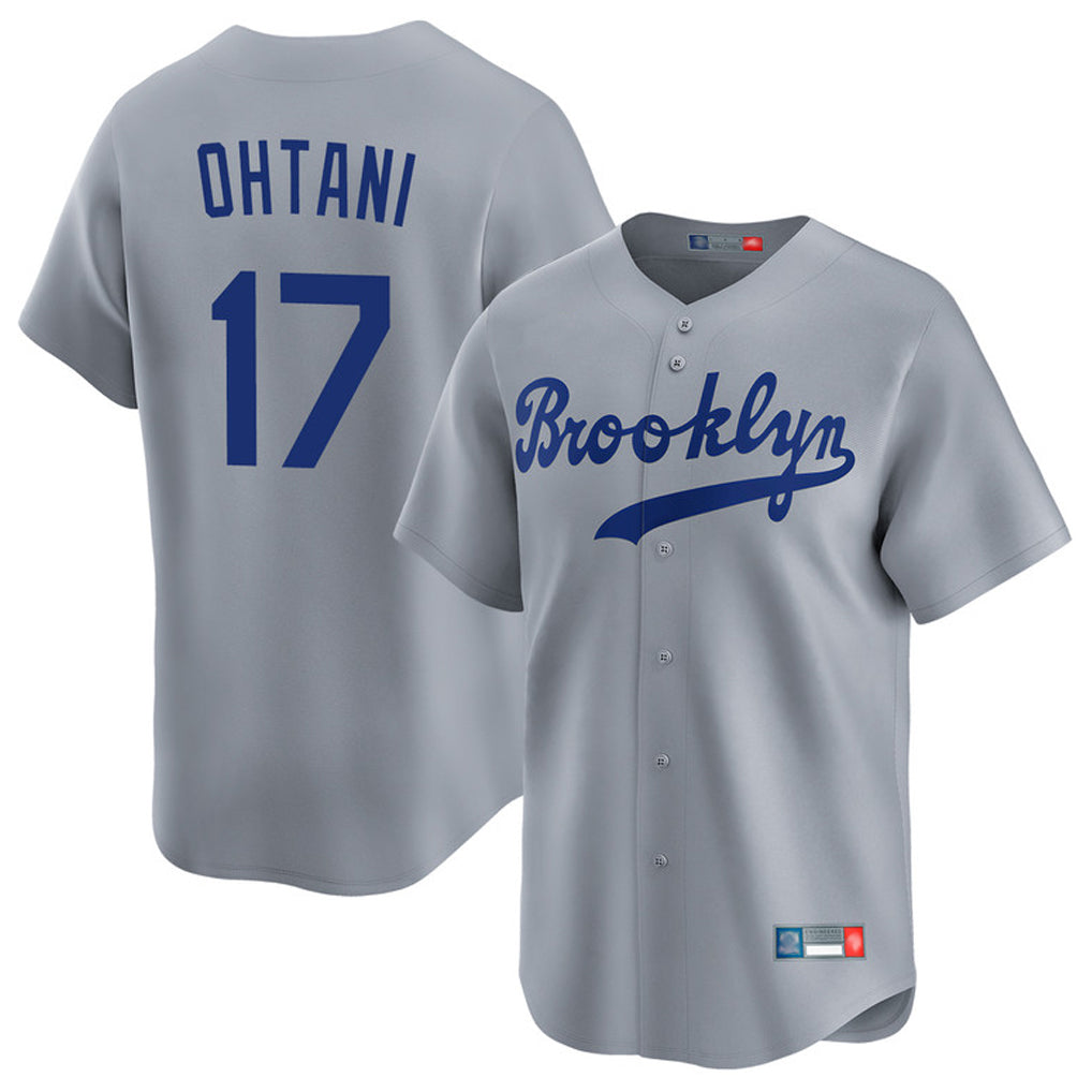 My Store LA.Dodgers #17 Shohei Ohtani Player Gray Game Limited Home Stitched Jerseys
