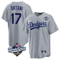 My Store LA.Dodgers #17 Shohei Ohtani Player Gray World Series Game Stitched Jerseys