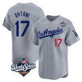 My Store LA.Dodgers #17 Shohei Ohtani Player Gray World Series Limited Home Stitched Jerseys