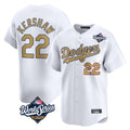 My Store LA.Dodgers #22 Clayton Kershaw Player Gold World Series Collection Limited Home Stitched Jerseys